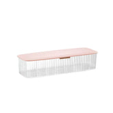 AITIME pink daily contact lens storage box with eight compartments