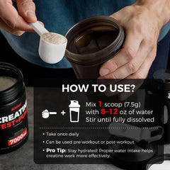 Unflavored, vegan-friendly, keto-friendly AiVital creatine powder