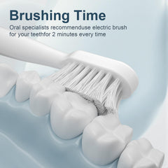 AJELU toothbrush set packaging showing eight heads