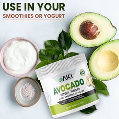 AKI Avocado Powder ingredients panel