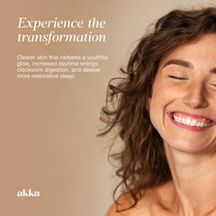 Close-up of AKKA liver detox bottle with label