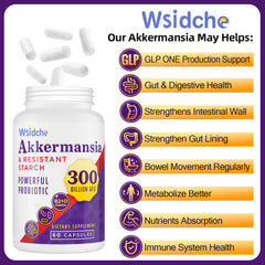 Akka Superbiotics GLP ONE probiotic packaging 60 capsules