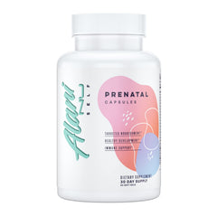 Alani Nu Prenatal Vitamin bottle on white background