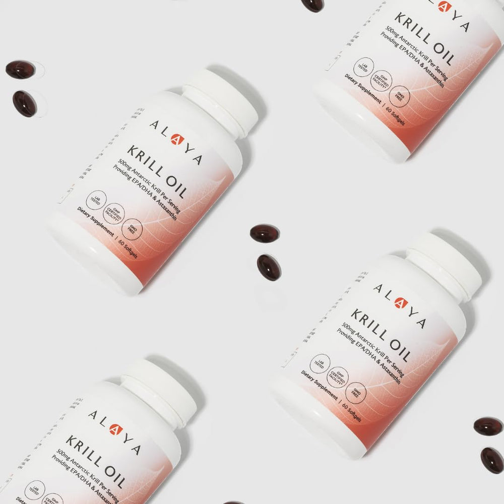 Ingredients and Supplement Facts panel for Krill Oil 500mg