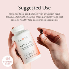 Non-GMO krill oil softgels packaging