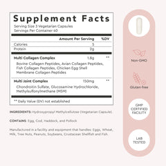 Chicken bone broth collagen capsules