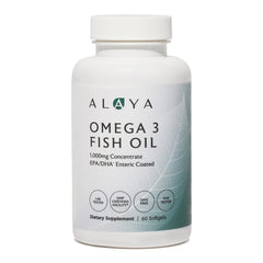 Alaya Naturals Omega-3 Fish Oil bottle front