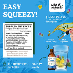 Dropper dispensing the alcohol detox liquid