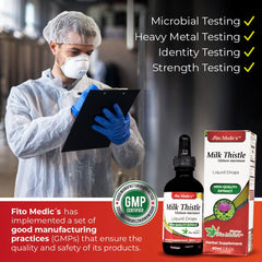 Alcohol-free milk thistle liquid supplement