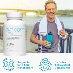 Healthy joints concept with tart cherry illustration