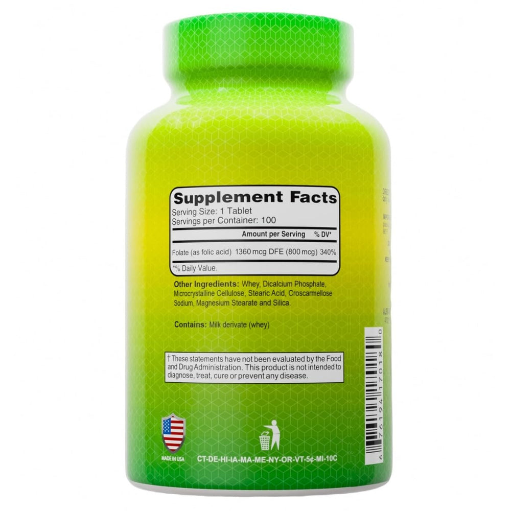 Illustration of folic acid vitamins and B vitamins used in the formula