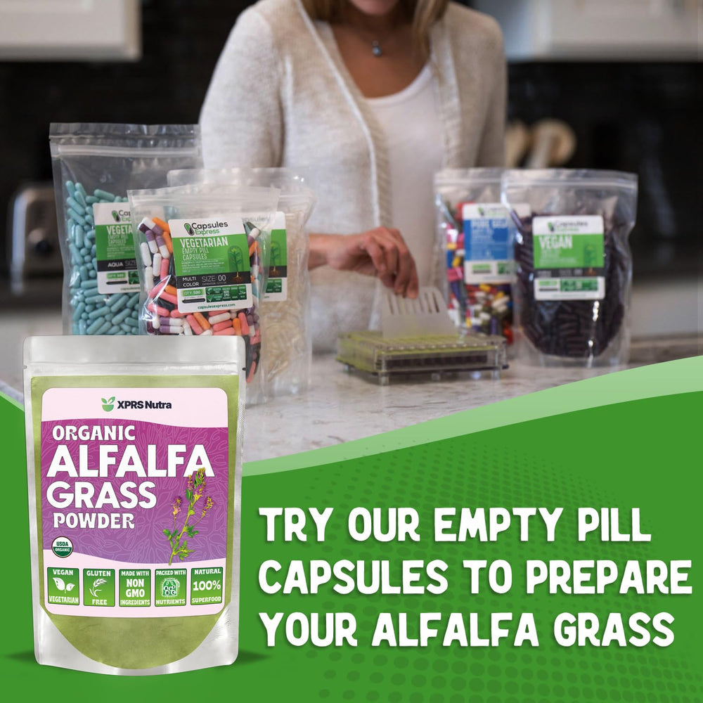 Alfalfa powder rich in immune vitamins and minerals