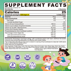 Close-up of algae-based EPA/DHA gummies