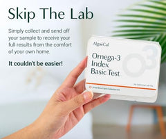 Packaging for ALGAECAL Omega-3 Finger Test Kit