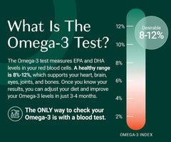 Omega-3 sample collection vial