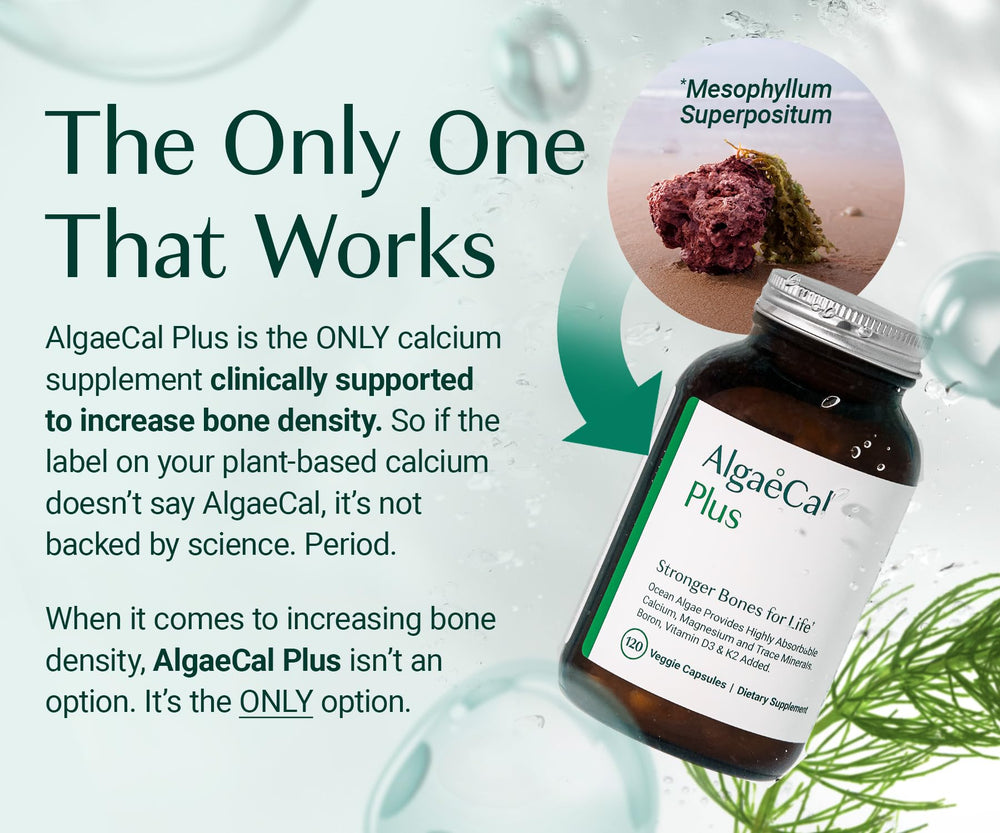 Trace minerals included in ALGAECAL for bone support