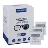 ALIBEISS Anti-Fog Lens Wipes 60 Pack box front view