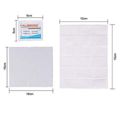 Glasses, screens and devices cleaned with ALIBEISS wipes