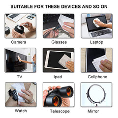 Microfiber cloth included with the pack
