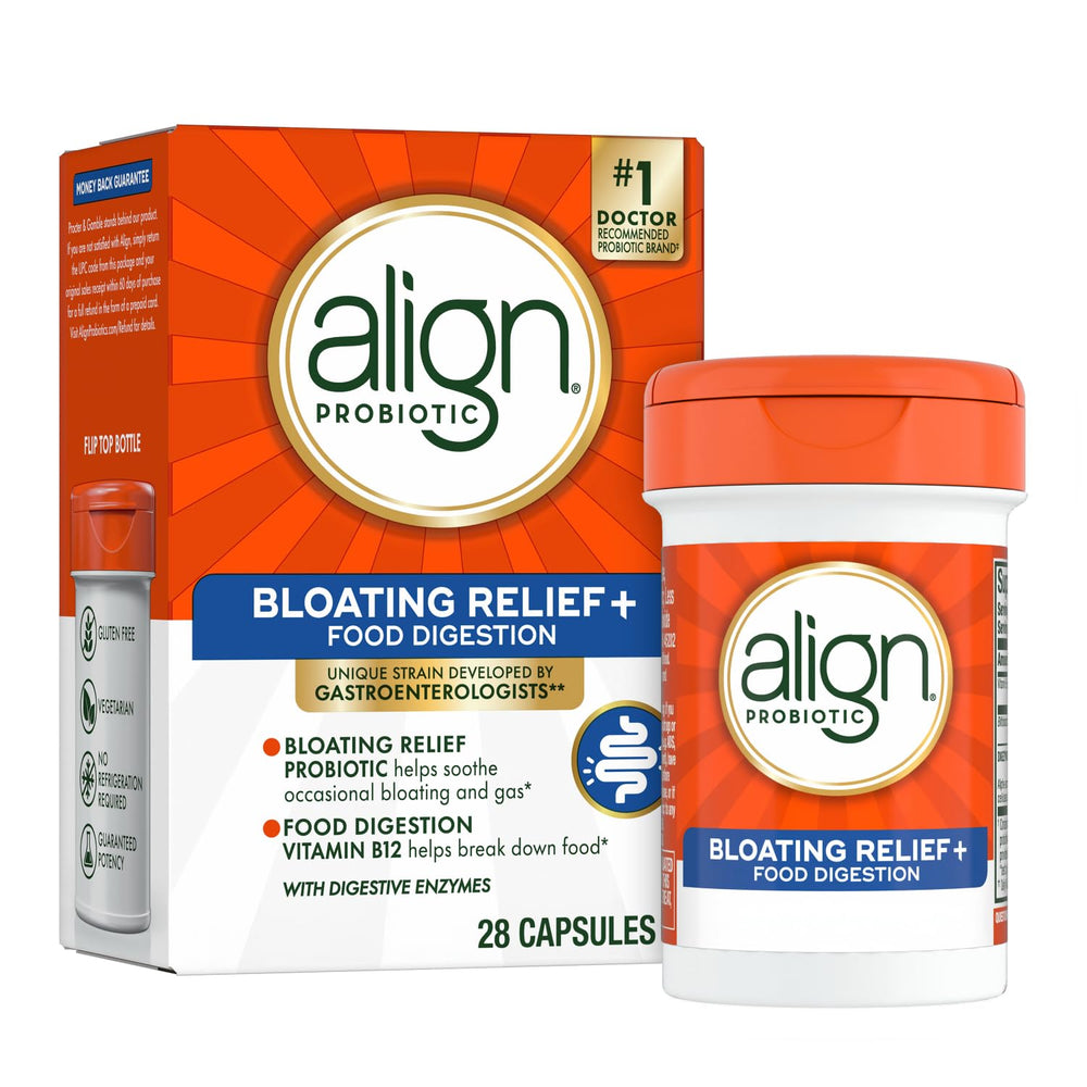 Align Probiotic Bloating Relief + Food Digestion bottle