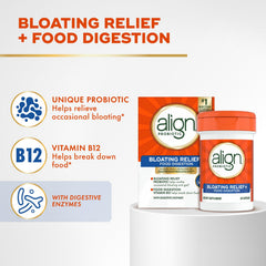 Align packaging close-up showing 28 capsules