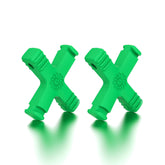 Green Aligner Chewies Pack of 2 for Invisalign and braces - front view