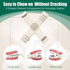 Medical-grade silicone chewies for Invisalign seating