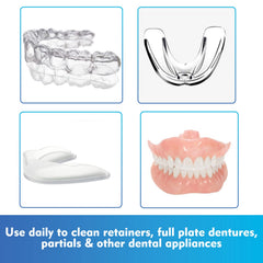 Whitening effect on teeth after using foam cleaner