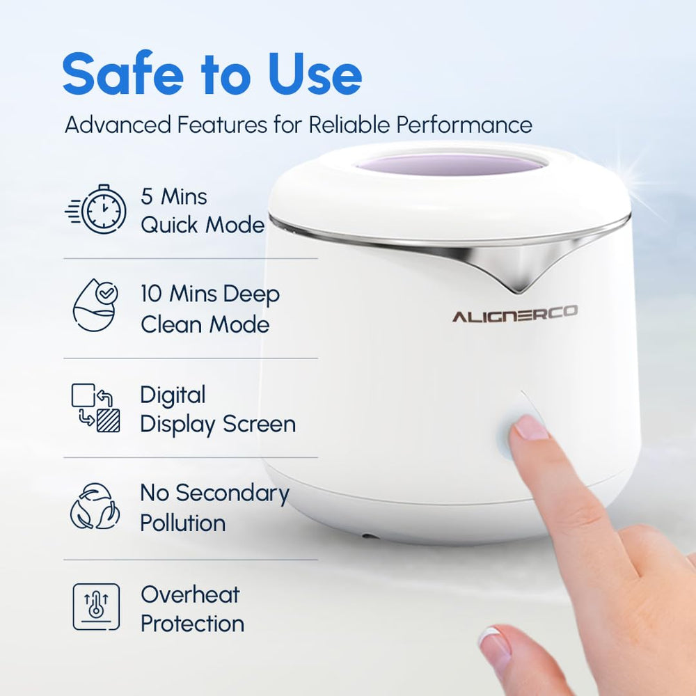 Appliances inside the cleaner during a cleaning cycle