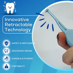 Person using AlignerOff to remove an Invisalign aligner