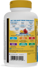 Nutrition facts panel for Alive! 50+ Ultra Potency Multivitamin