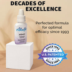 Three drops being added to water from a dropper