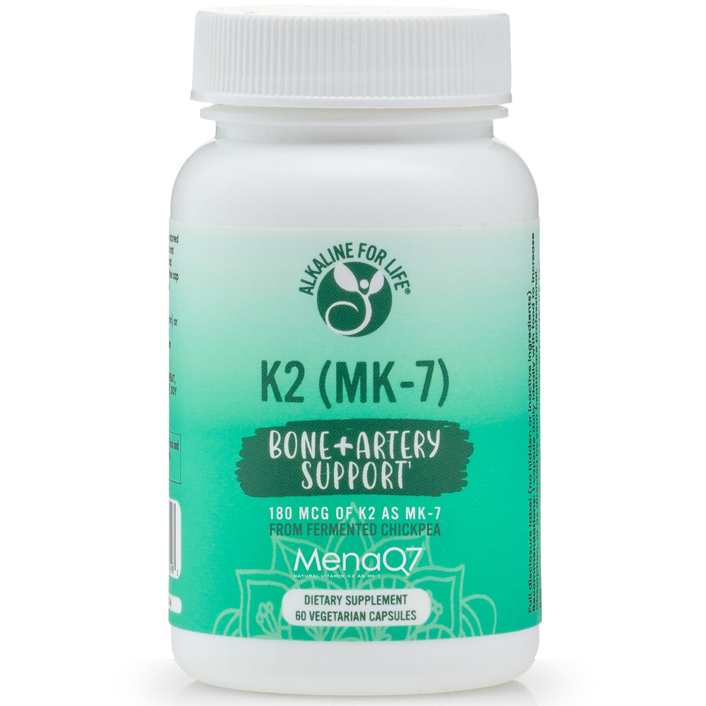 Alkaline for Life Vitamin K2 MK-7 180 mcg from fermented chickpeas