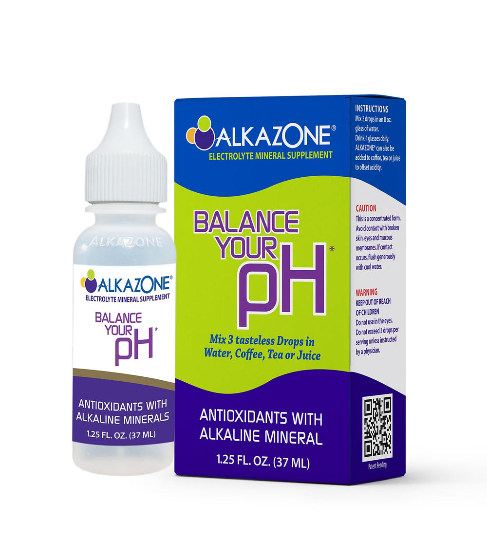 Front view of Alkazone Balance Your pH drops bottle, 1.25 oz