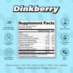 ALL DAY Vitality Dinkberry stick dissolving in water for quick electrolyte intake.
