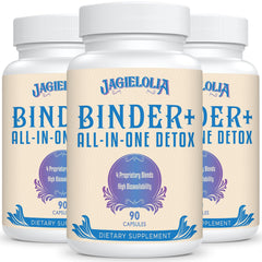Bottle of All-In-One Detox Binder 1500 MG vegan capsules