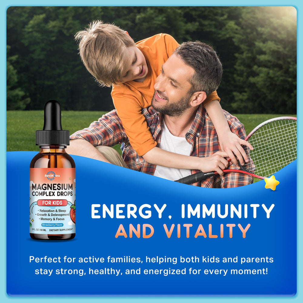 All-in-one wellness formula: magnesium with zinc calcium D3 K2 and L-Theanine for kids