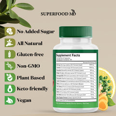 All-in-one Moringa supplement display