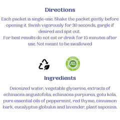 All-natural, alcohol-free, gluten-free, vegan ingredients