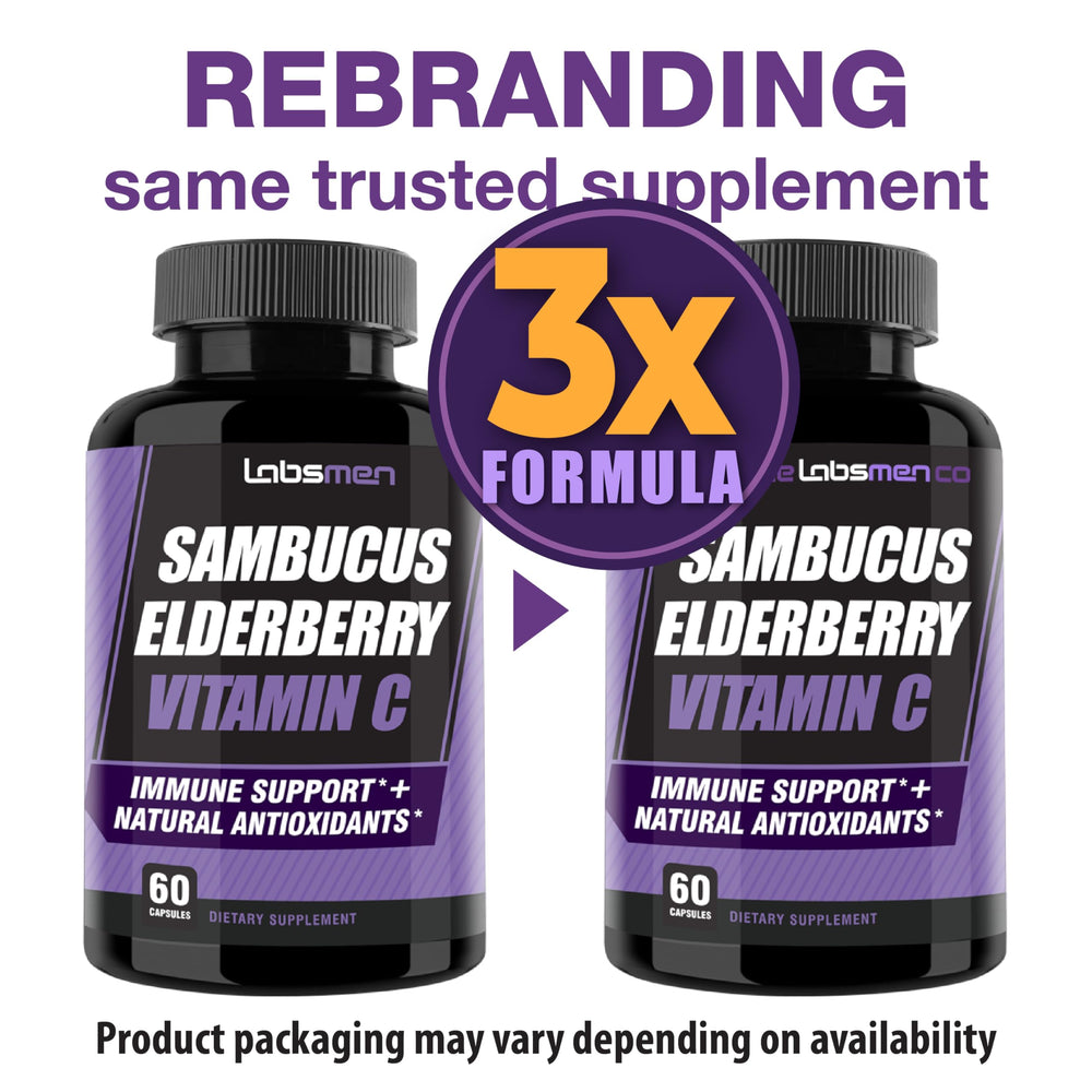 All-natural elderberry capsules for immune support