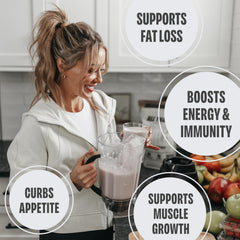 ALL THAT! NUTRITION zero-sugar vanilla protein powder ideal for everyday fueling.