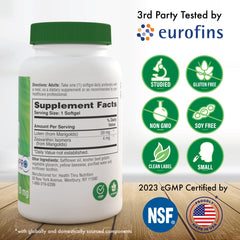 Illustration of all-trans marigold extract 5:1 ratio