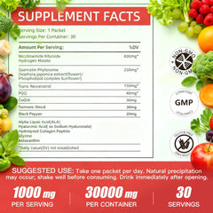 Person drinking NAD+ liquid supplement with a glass of juice