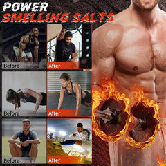 ALLBIZ Smelling Salts Wake Up athlete-use illustrates pre-workout focus during training.