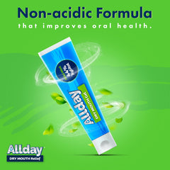 Mint-flavored gel packaging graphic