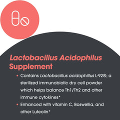 Lactobacillus acidophilus L-92 ingredient in Aller-Aid L92