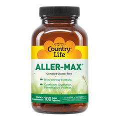Country Life Aller-Max Quercetin with Bromelain bottle label