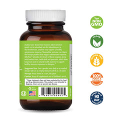 AllerFree bottle with packaging close-up