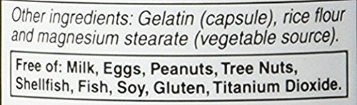 Allergen-free label indicating free from major allergens