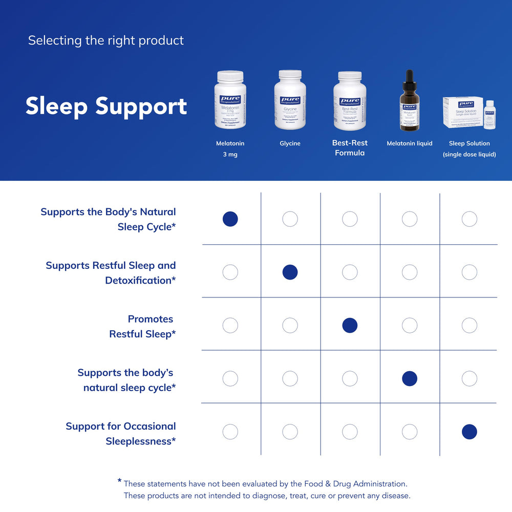 Allergen-free melatonin supplement illustration